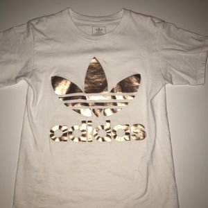Adidas metallic top